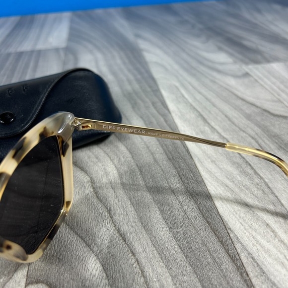 DIFF Becky IV CT-BB189 Glasses Cat‎ Eye Cream Tortoise Polarized  56-16-145 main image 6